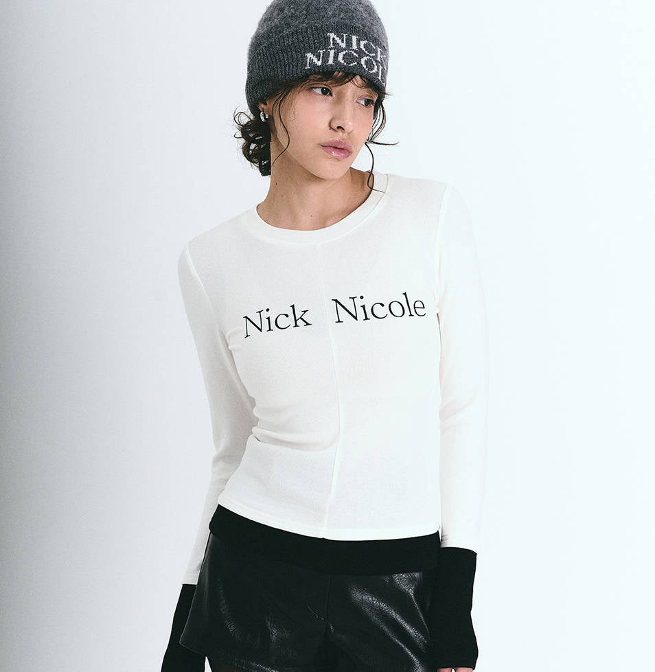 韓國 Nick Nicole LAYERED PINTUCK LONG SLEEVE TOP【NN126】