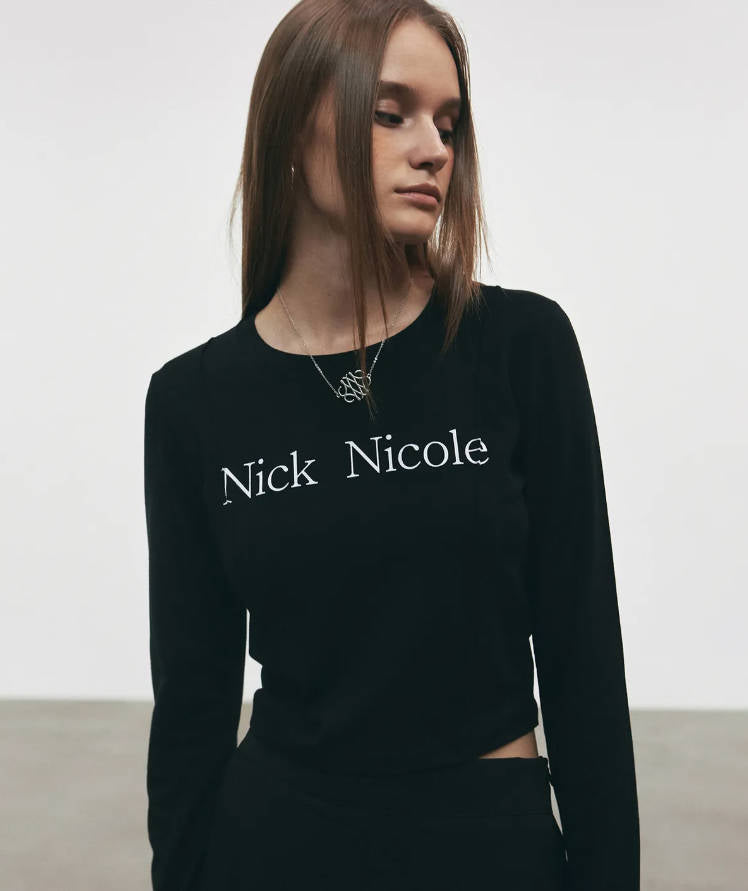 韓國 Nick Nicole PINTUCK LS CROP TOP【NN121】