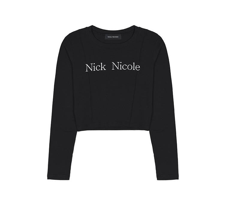 韓國 Nick Nicole PINTUCK LS CROP TOP【NN121】