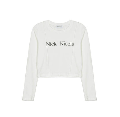 韓國 Nick Nicole PINTUCK LS CROP TOP【NN121】