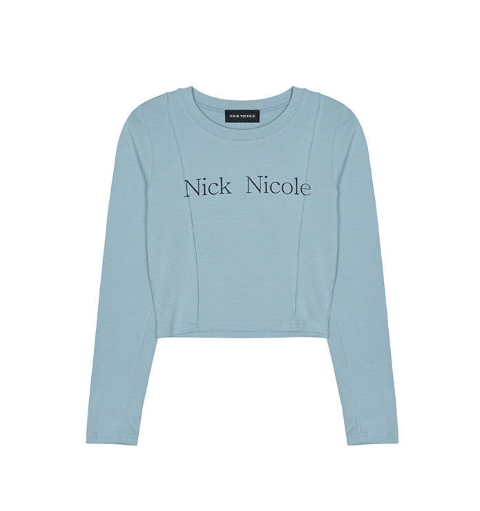 韓國 Nick Nicole PINTUCK LS CROP TOP【NN121】