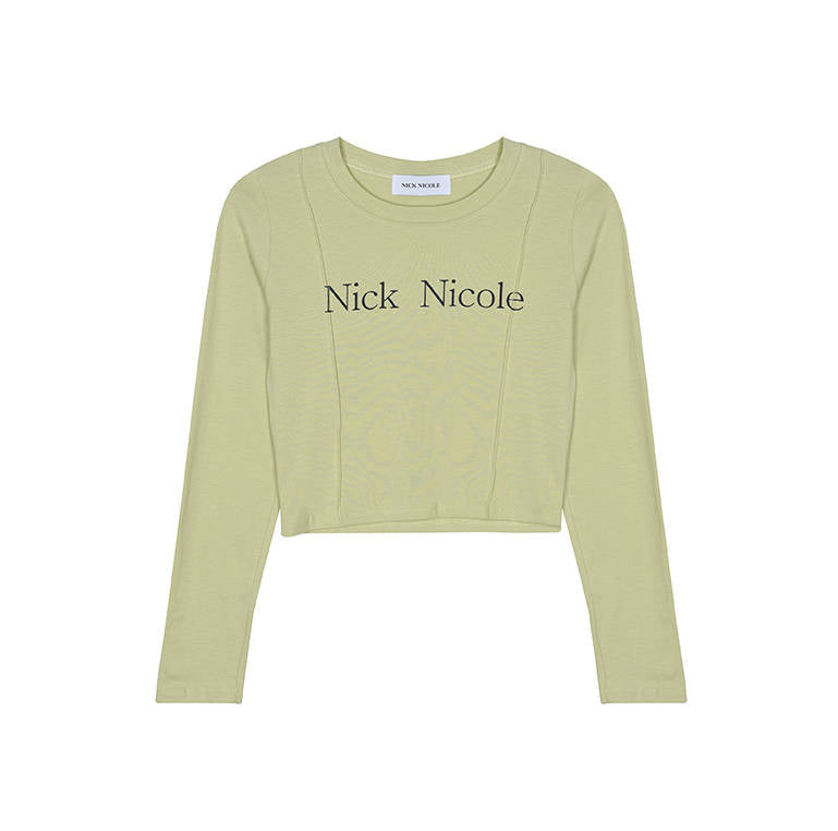 韓國 Nick Nicole PINTUCK LS CROP TOP【NN121】