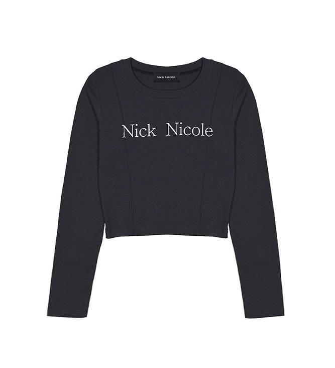 韓國 Nick Nicole PINTUCK LS CROP TOP【NN121】