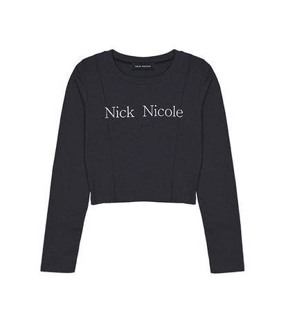 韓國 Nick Nicole PINTUCK LS CROP TOP【NN121】