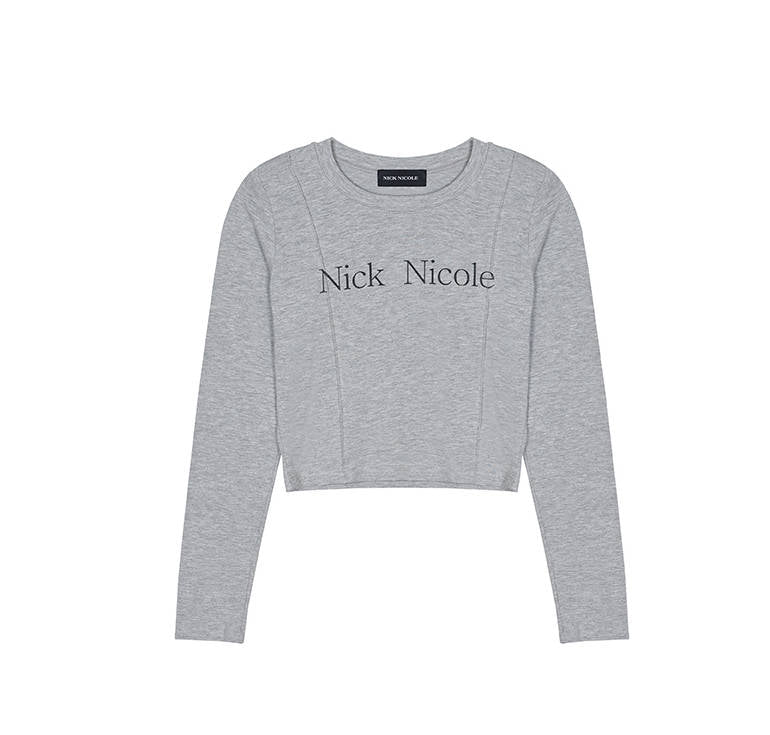 韓國 Nick Nicole PINTUCK LS CROP TOP【NN121】