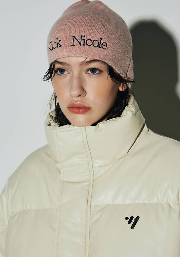 韓國 Nick Nicole NICOLE MINIMAL LOGO BEANIE【NN110】