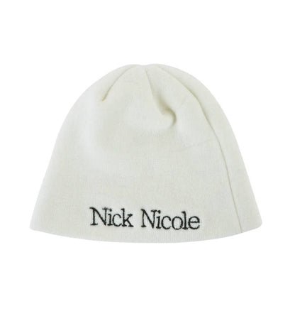 韓國 Nick Nicole NICOLE MINIMAL LOGO BEANIE【NN110】