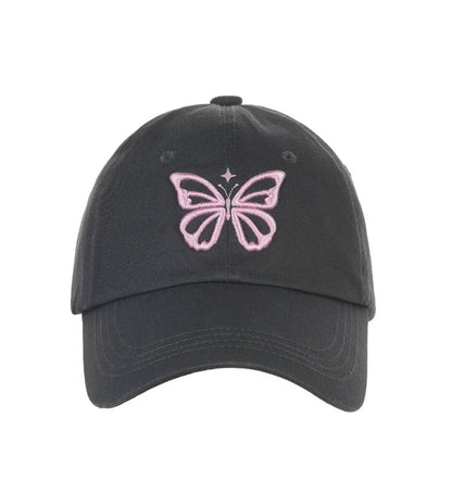 韓國 Nick Nicole VINTAGE BUTTERFLY BLINK BALL CAP【NN007】