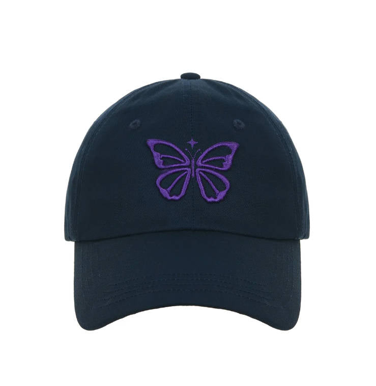 韓國 Nick Nicole VINTAGE BUTTERFLY BLINK BALL CAP【NN007】