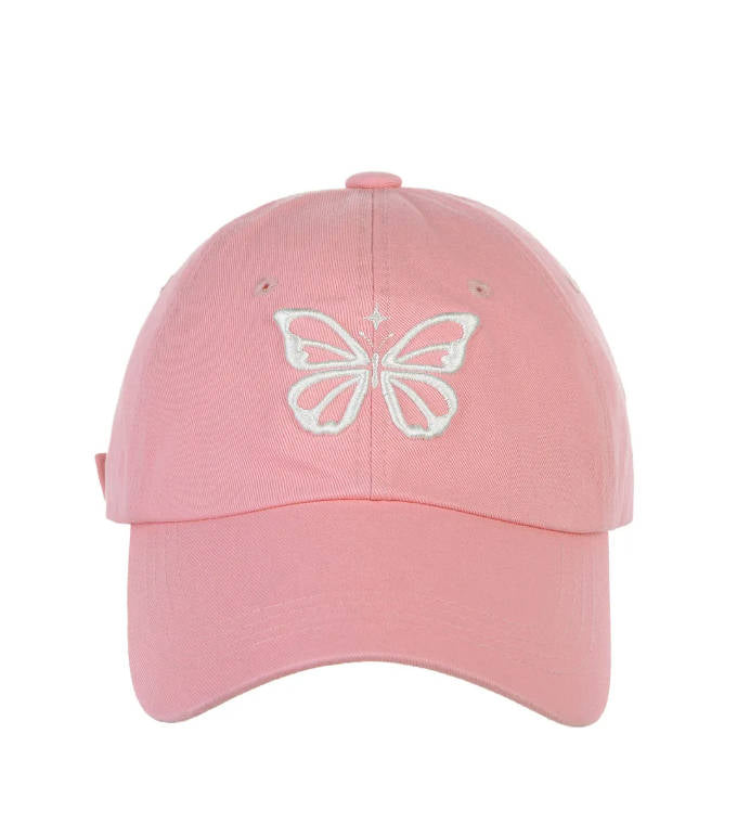 韓國 Nick Nicole VINTAGE BUTTERFLY BLINK BALL CAP【NN007】