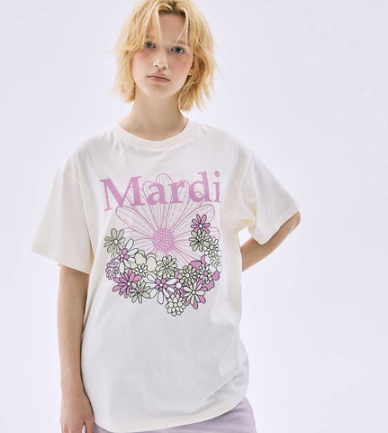 韓國 Mardi Mercredi TSHIRT FLOWERMARDI JARDIN【MM145】