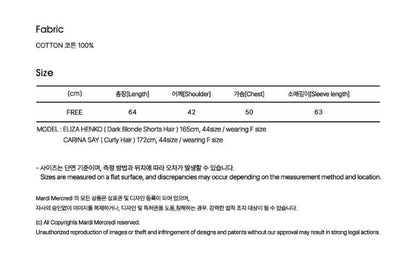 (限時優惠) 韓國 Mardi Mercredi Tshirt Long Sleeve Triple Flower - Butter Mossgreen【TS003】
