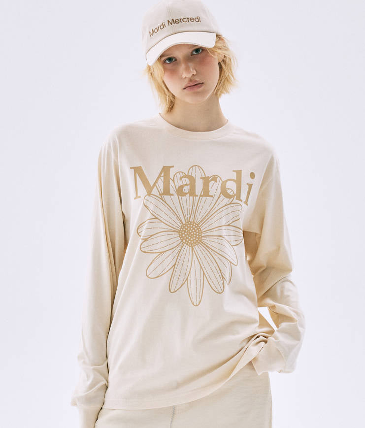 韓國 Mardi Mercredi Tshirt Long Sleeve Flowermardi【MM155】