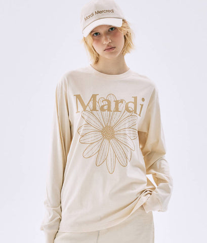 韓國 Mardi Mercredi Tshirt Long Sleeve Flowermardi【MM155】
