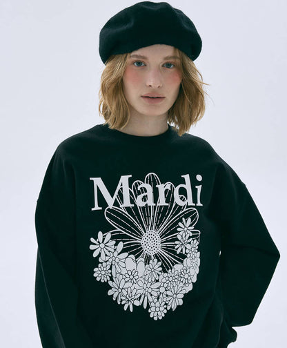 韓國 Mardi Mercredi Sweatshirt Flowermardi Jardin【MM161】