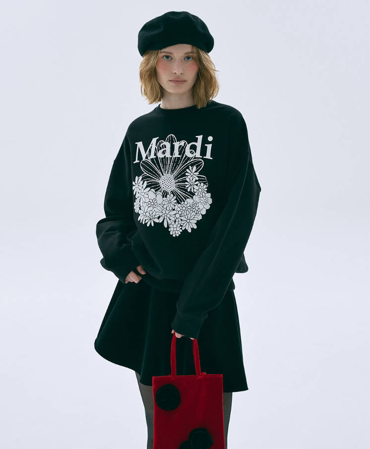 韓國 Mardi Mercredi Sweatshirt Flowermardi Jardin【MM161】