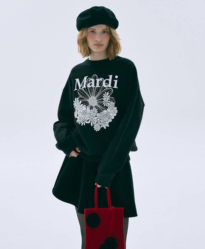 韓國 Mardi Mercredi Sweatshirt Flowermardi Jardin【MM161】