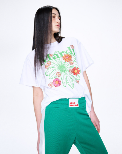 韓國 Mardi Mercredi TSHIRT FLOWERMARDI BLOSSOM