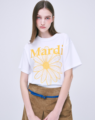 韓國 Mardi Mercredi TSHIRT FLOWERMARDI