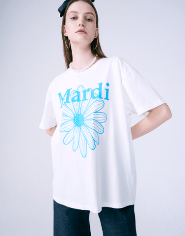 韓國 Mardi Mercredi TSHIRT FLOWERMARDI