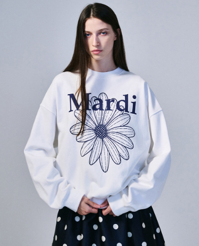 韓國 Mardi Mercredi SWEATSHIRT FLOWERMARDI