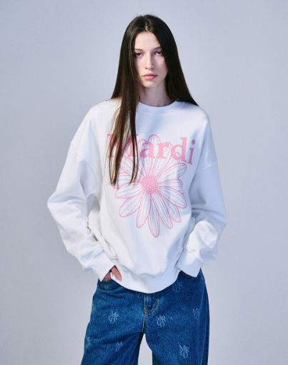 韓國 Mardi Mercredi SWEATSHIRT FLOWERMARDI