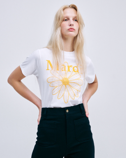 韓國 Mardi Mercredi SLIM TSHIRT FLOWERMARDI