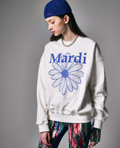 韓國 Mardi Mercredi SWEATSHIRT FLOWERMARDI