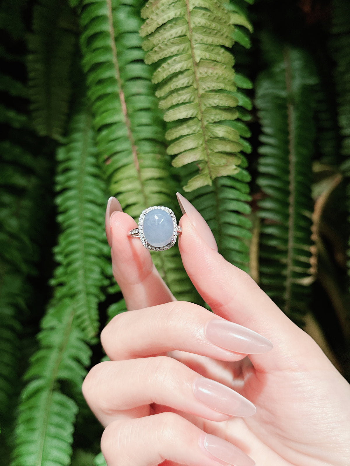 【現貨】橢圓形紫玉髓戒指【ST340】