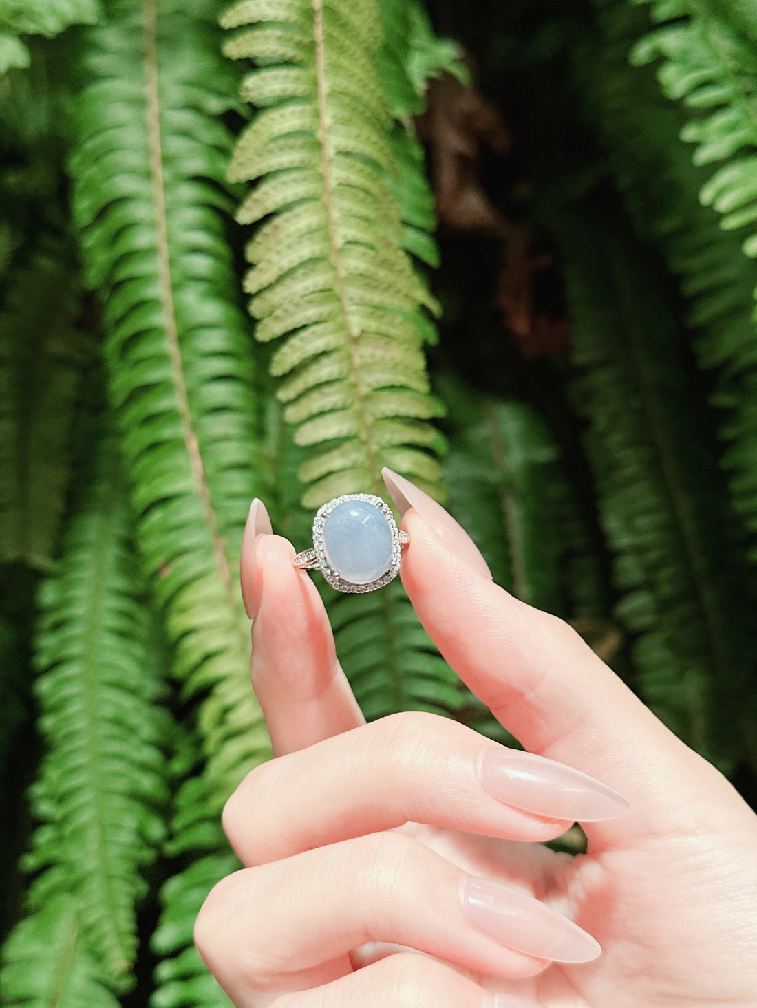 【現貨】橢圓形紫玉髓戒指【ST340】