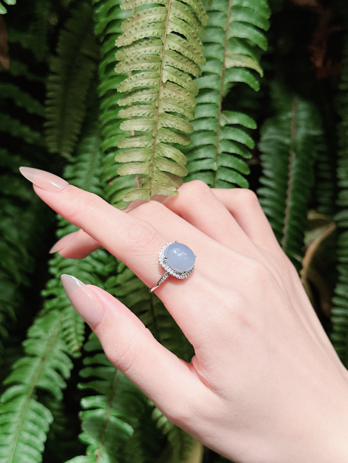 【現貨】橢圓形紫玉髓戒指【ST340】