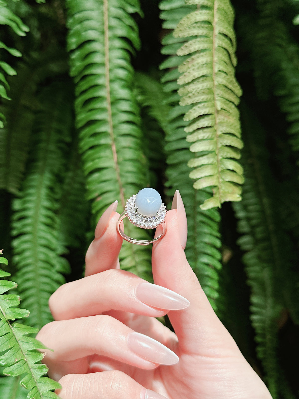 【現貨】橢圓形紫玉髓戒指【ST339】