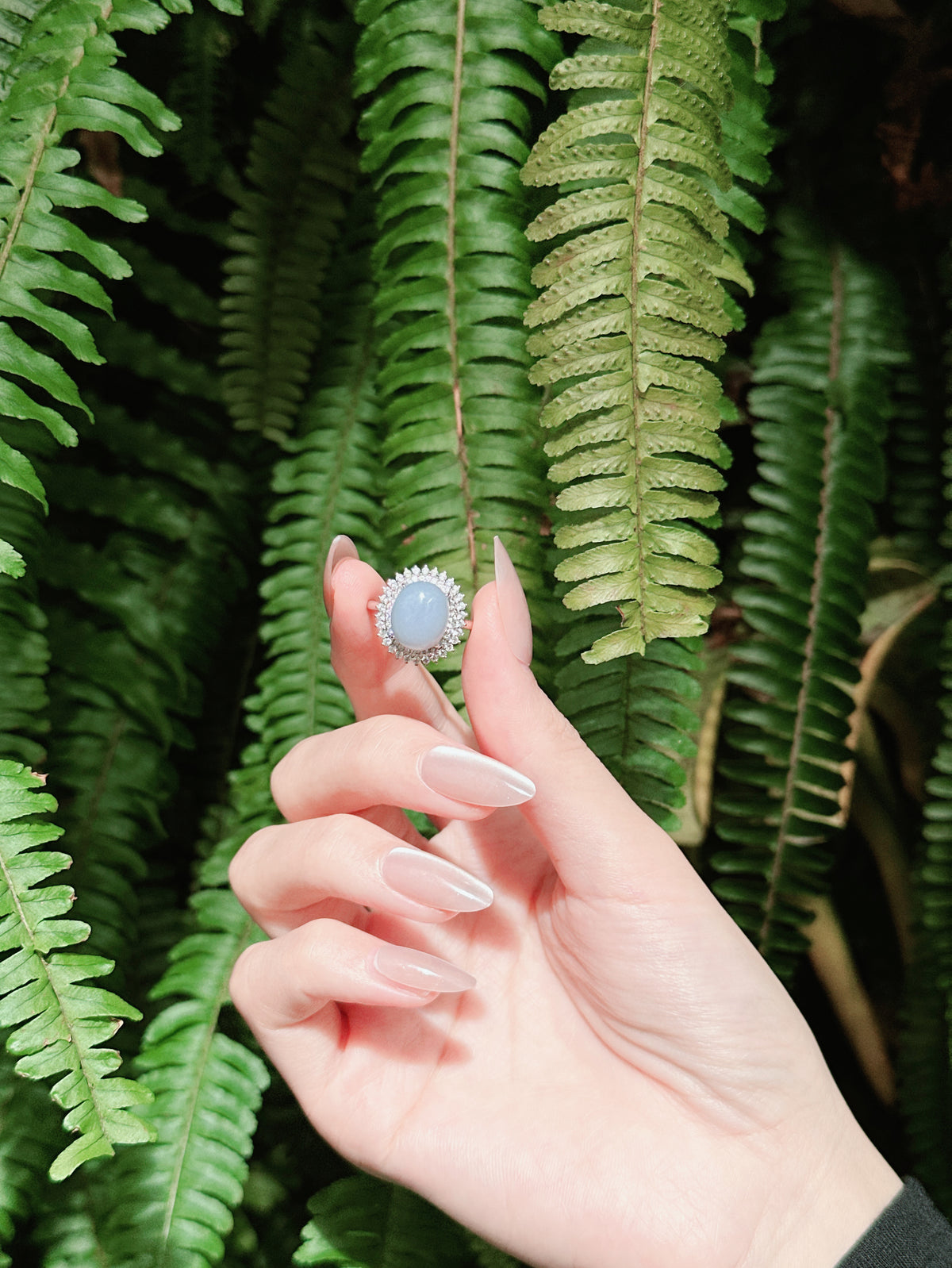 【現貨】橢圓形紫玉髓戒指【ST339】