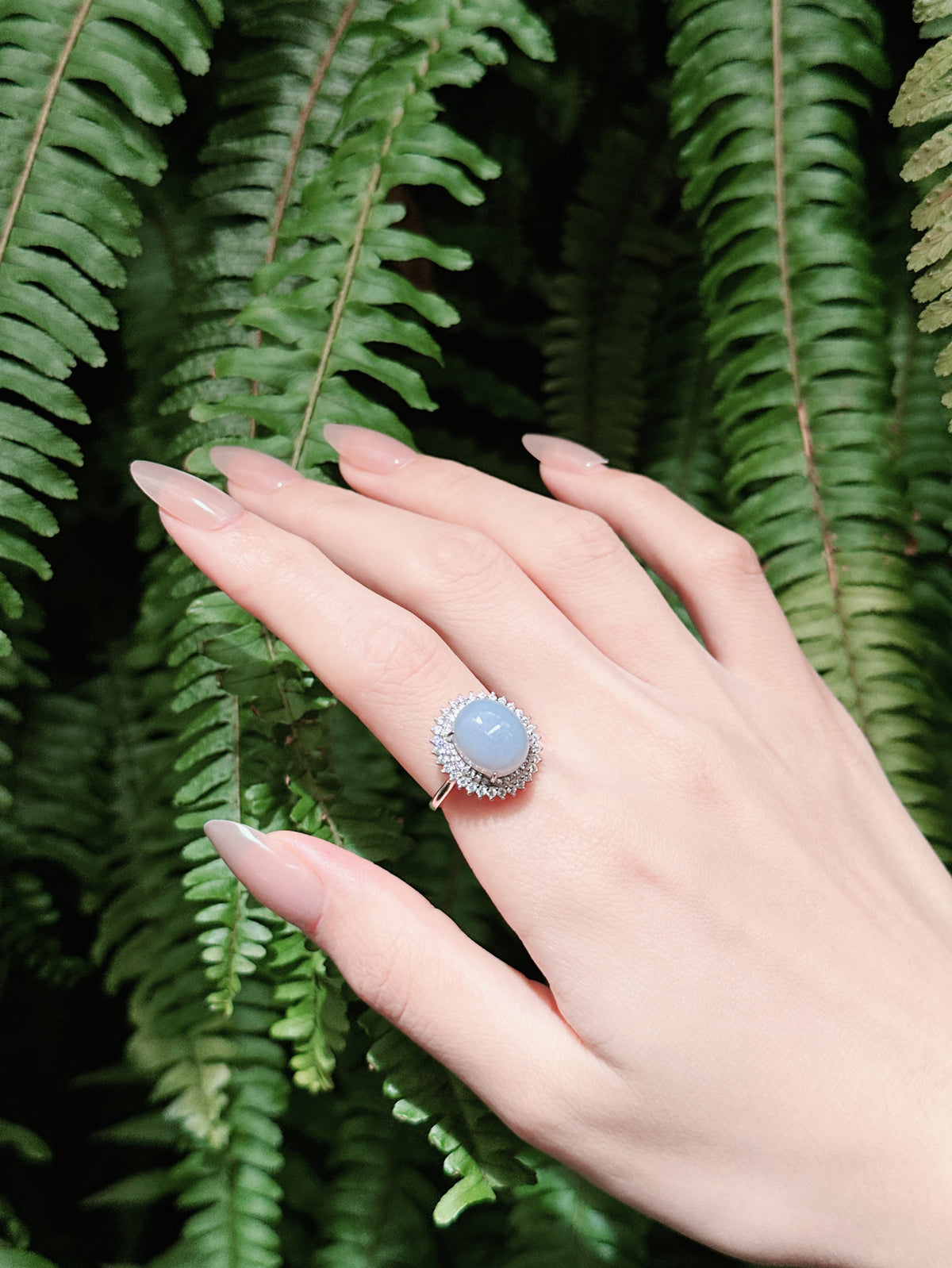 【現貨】橢圓形紫玉髓戒指【ST339】