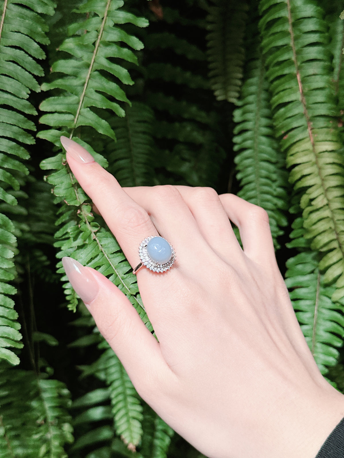 【現貨】橢圓形紫玉髓戒指【ST339】