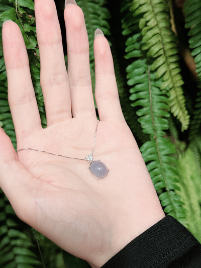 【現貨】橢圓形紫玉髓吊墜【ST341】