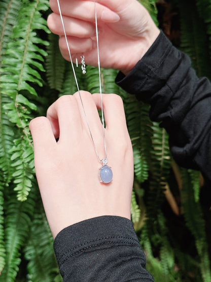 【現貨】橢圓形紫玉髓吊墜【ST341】