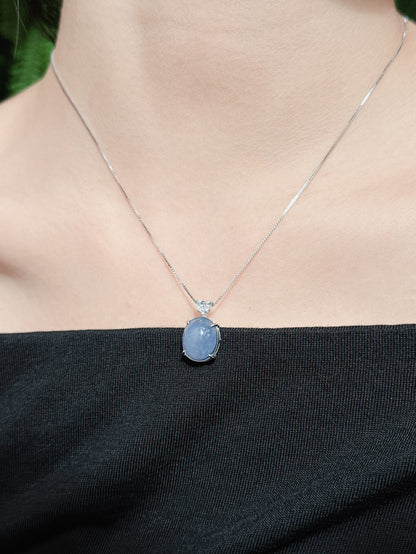 【現貨】橢圓形紫玉髓吊墜【ST341】