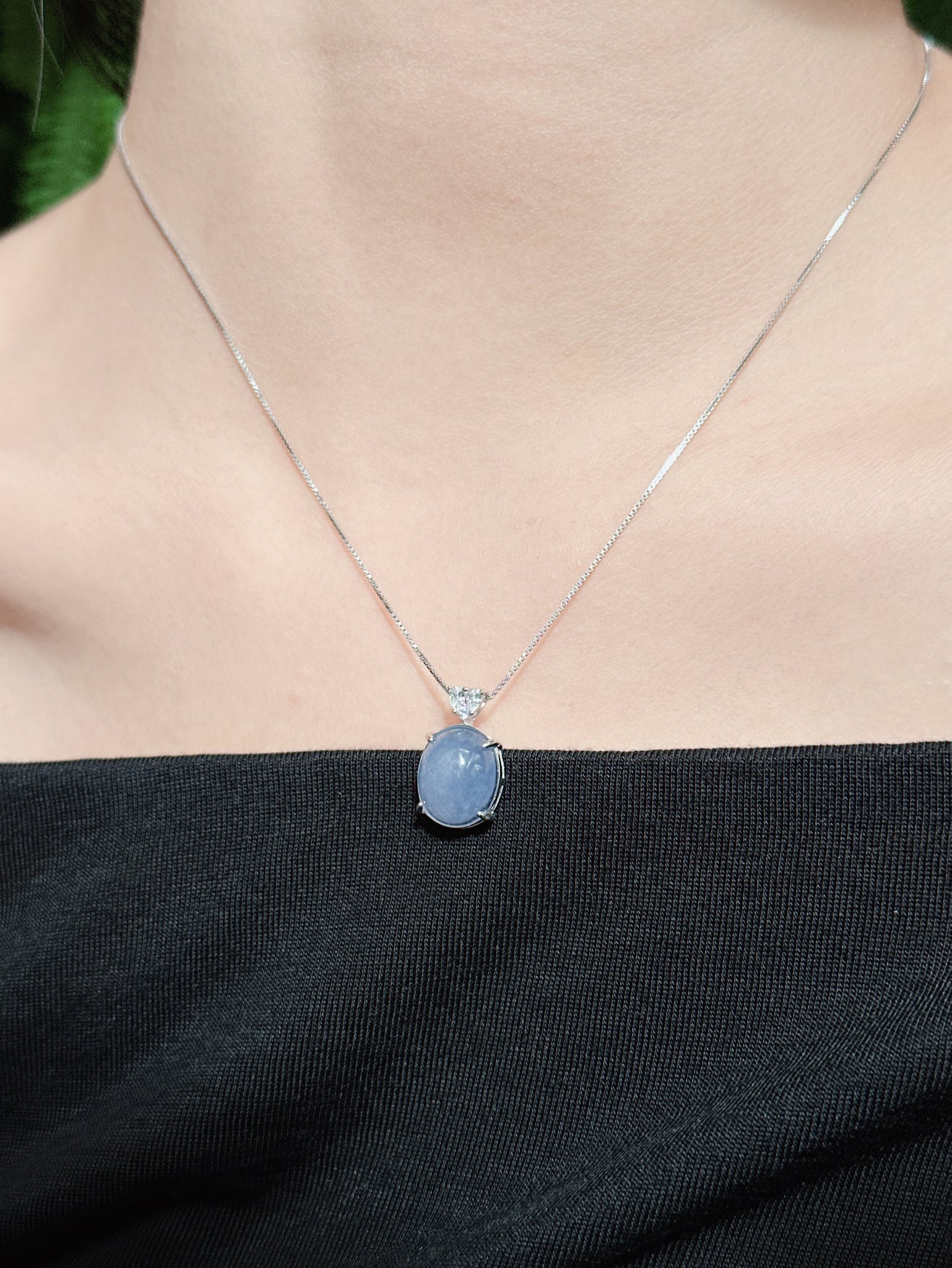 【現貨】橢圓形紫玉髓吊墜【ST341】