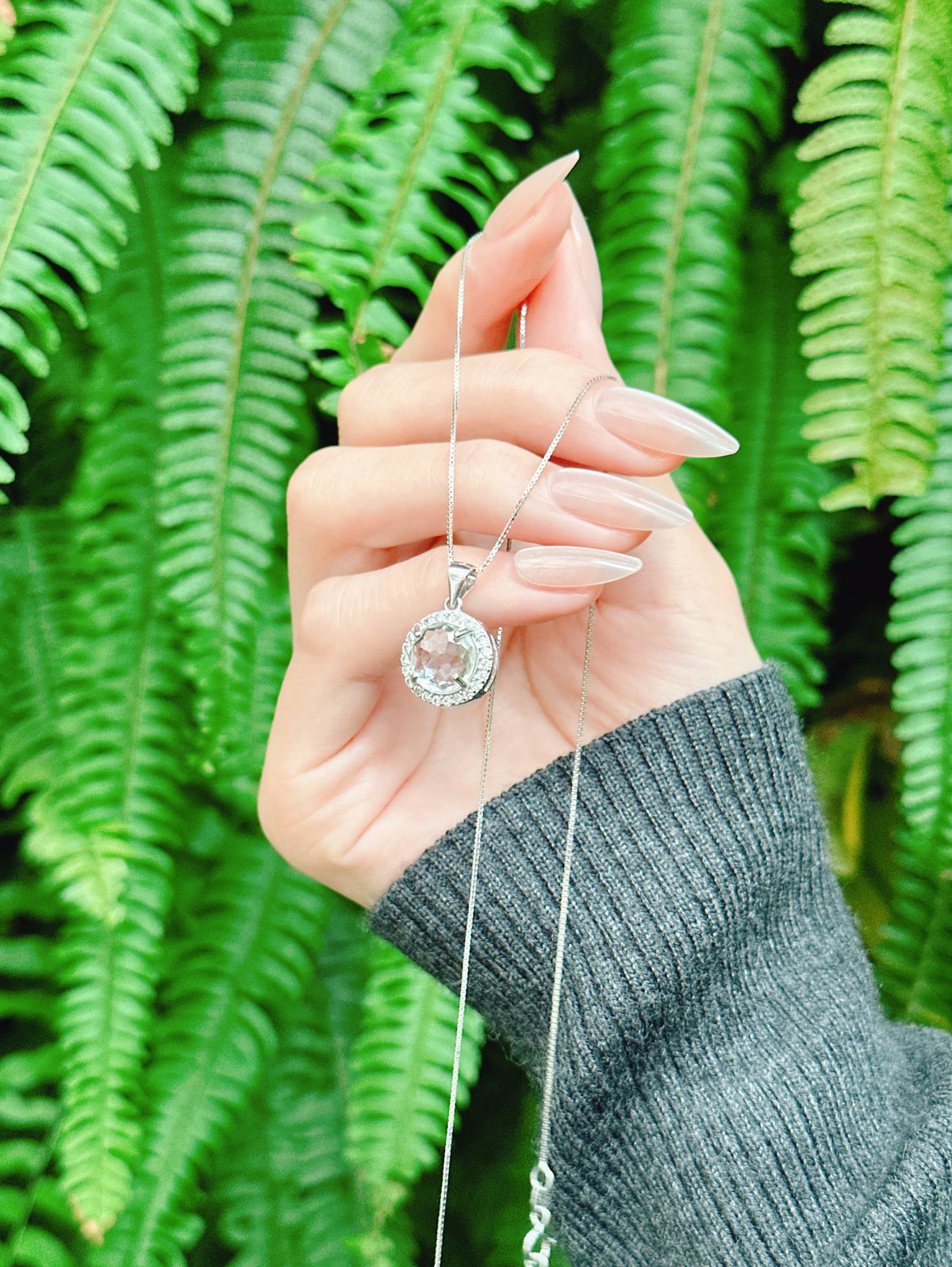 【現貨】圓形水晶吊墜【ST350】