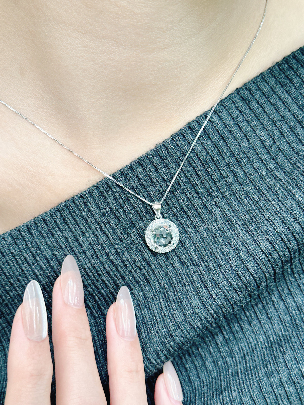 【現貨】圓形水晶吊墜【ST350】