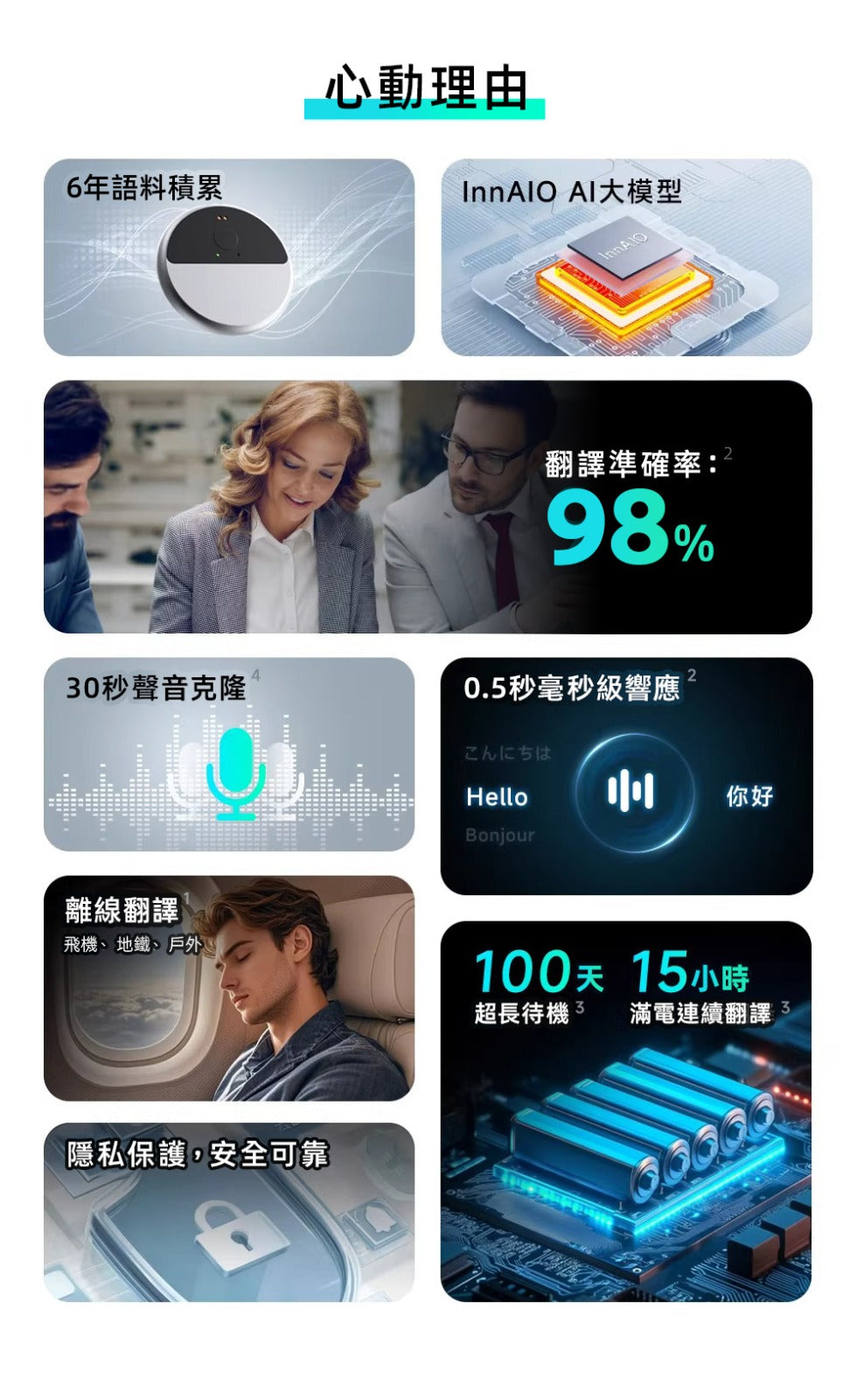 InnAIO 激輕量磁吸翻譯機【SE406】