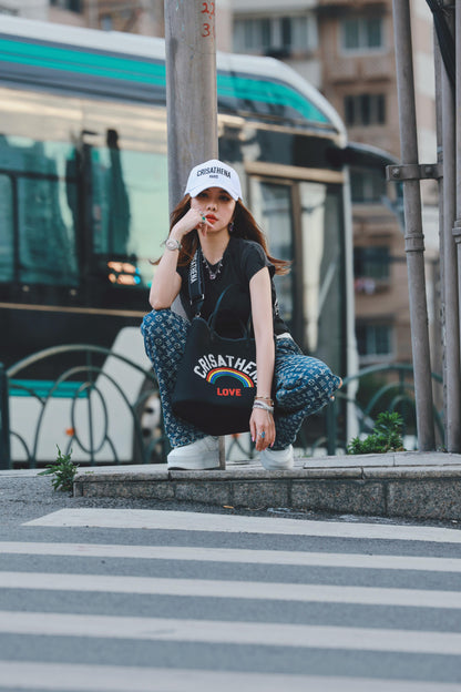Crisathena Glam RainBow Love Small Tote Bag【SS071】