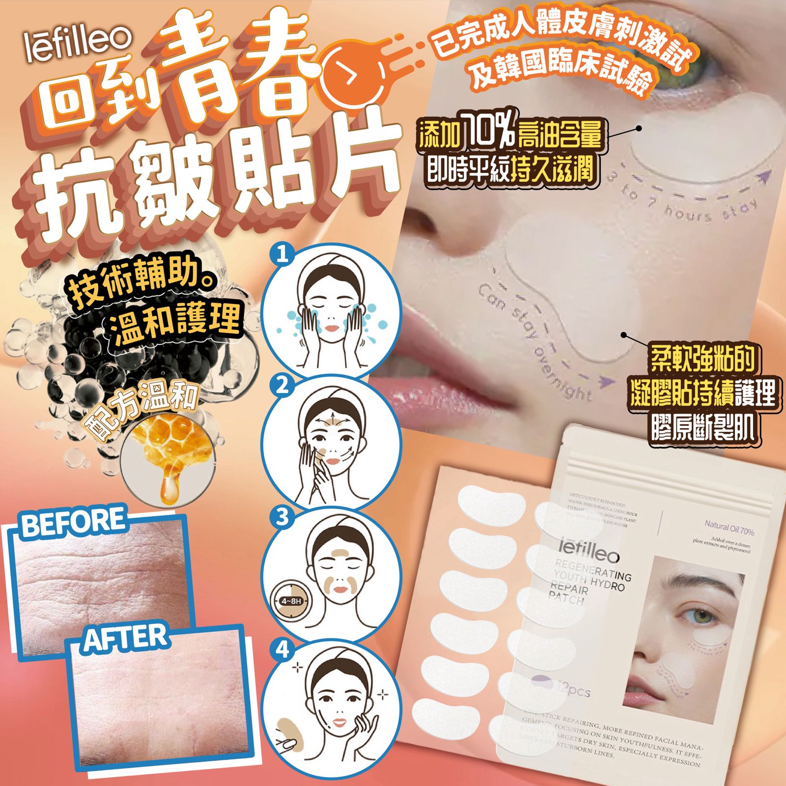 Lefilleo 回到青春抗皺貼片【SE006】