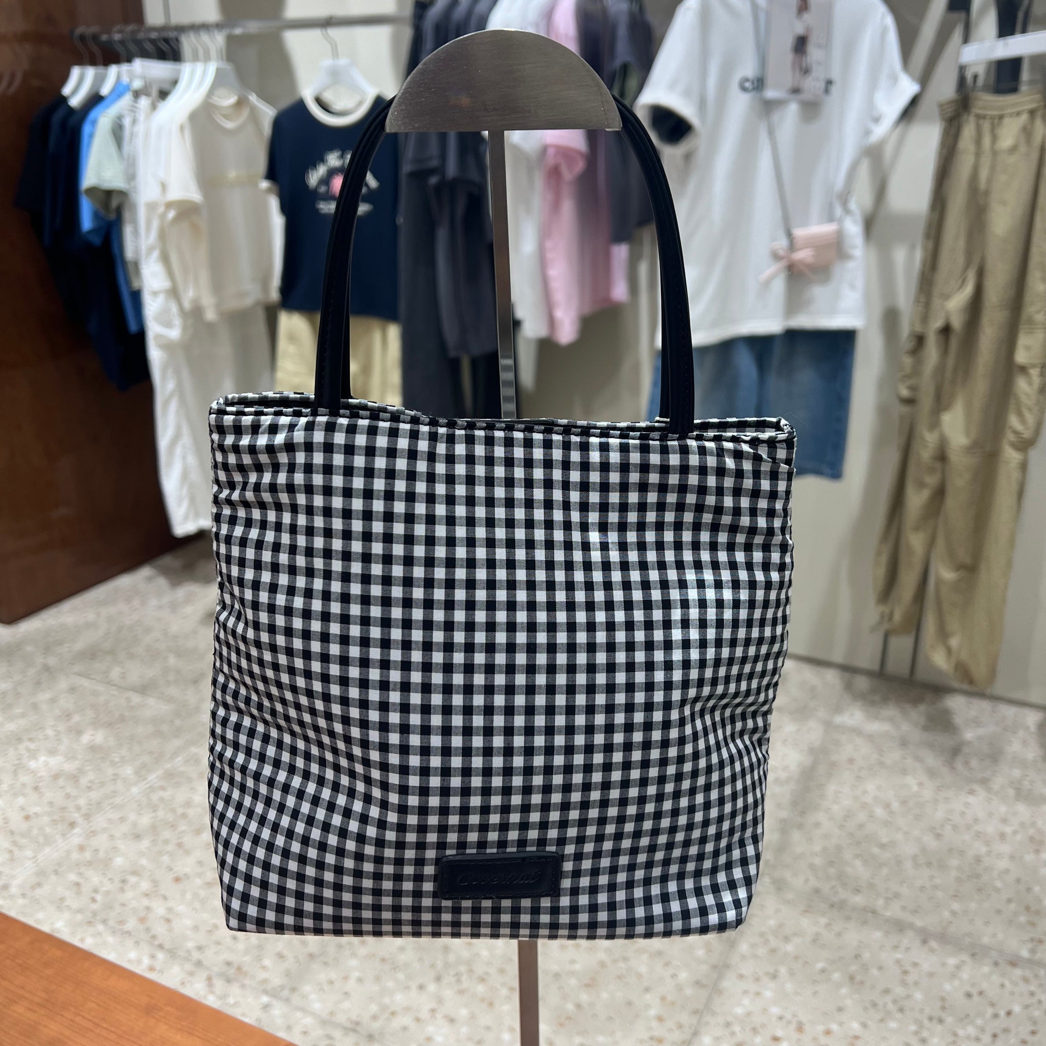韓國 Covernat Cloverheart Daily Check Tote Bag【CO025】
