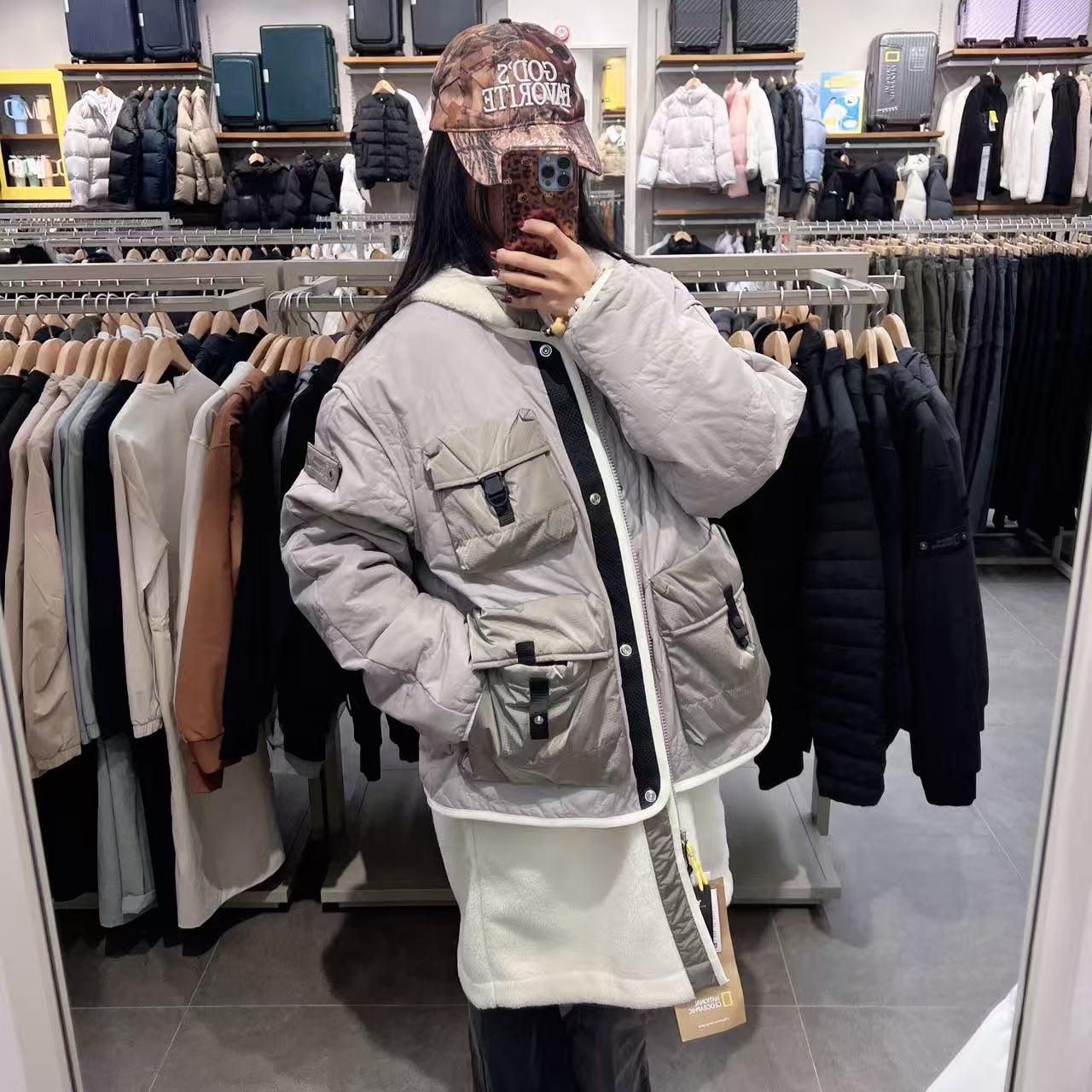 韓國 National Geographic Filmmaker Night Shoot Fleece Long-Length Jacket【NG231】