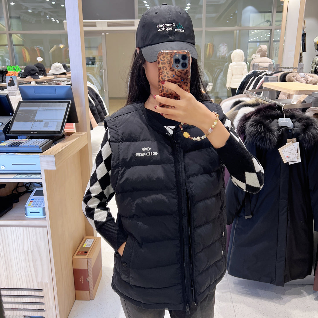 韓國 Eider POP U-Neck α Lightweight Padding Vest【ER049】