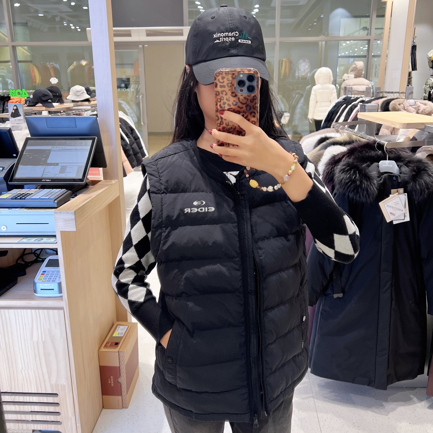 韓國 Eider POP U-Neck α Lightweight Padding Vest【ER049】