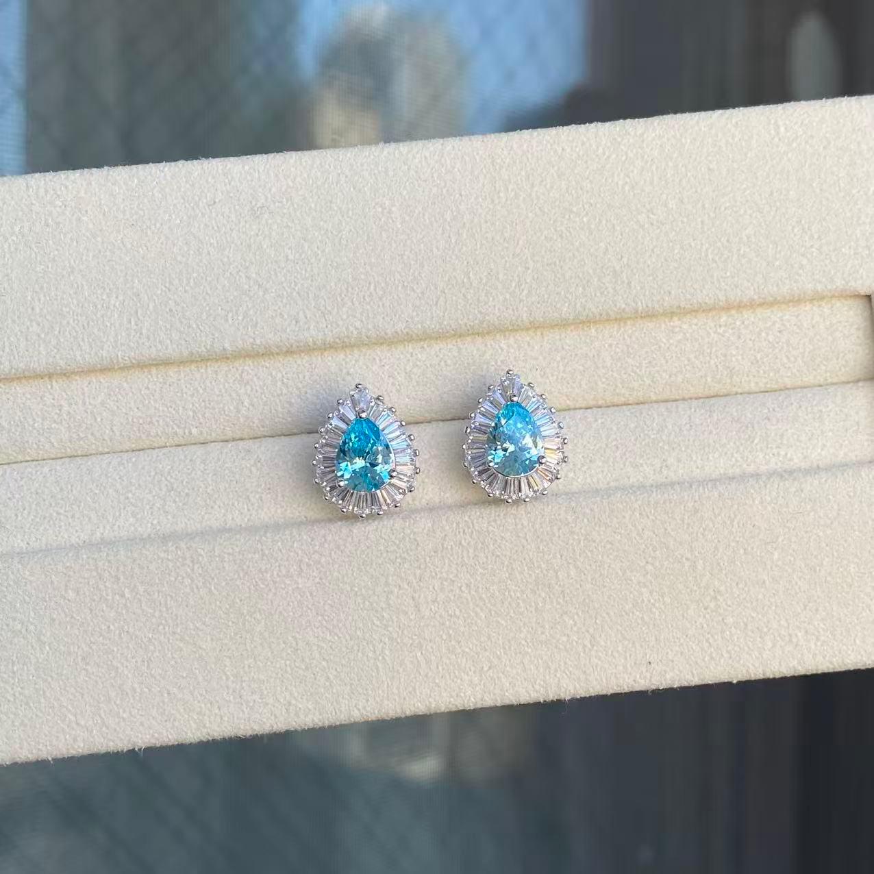 日本直送 海藍寶閃石耳飾【JS380】