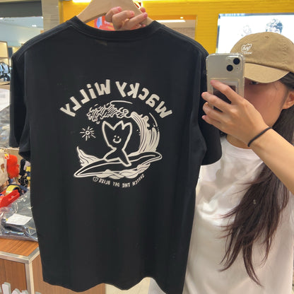 韓國 Wacky Willy Surfing Kiki Graphic Short Sleeve T-Shirt【WW008】